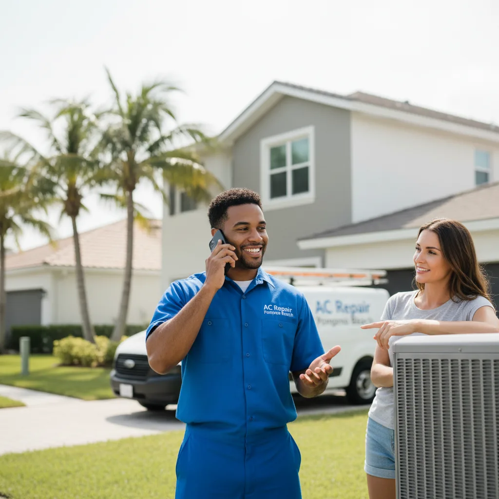 AC Repair Pompano Beach customer support in Levittown